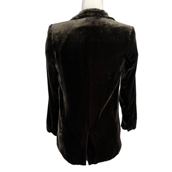 Emerson Fry Brown Silk Velvet Double Breasted Tux Jacket Blazer Corpcore 00 - Picture 4 of 9